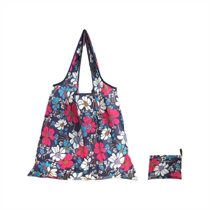 FOLDABLE SHOPPING BAG WATER PROOF-flower